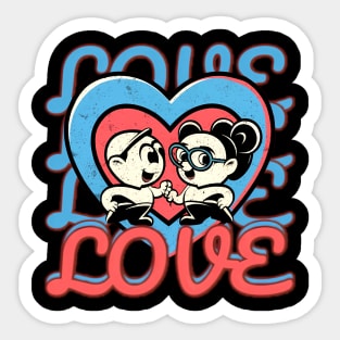 Romantic Couple Love Sticker